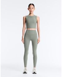 Oysho - Comfortlux High Rise Rib Ankle-length leggings - Lyst