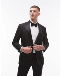 TOPMAN - Skinny Tux Suit Jacket - Lyst