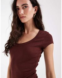 ASOS - Scoop Neck Baby Tee - Lyst