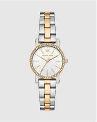 Michael Kors - Corey Three-Hand Two-Tone Stainless Steel Watch - Lyst