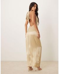 Pretty Lavish - – gerafftes maxikleid - Lyst