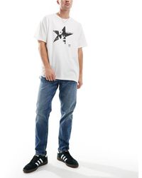 ASOS - Vaqueros Tapered Azul Claro Lavado De Corte Elástico De - Lyst