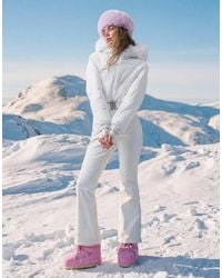ASOS 4505 Ski & Snow - 4505 Ski Padded Water Repellent Soft Shell Ski Suit With Cinched Waist And Hood - Lyst