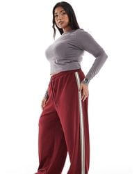 ONLY - Broek Met Wijde Pijpen Met Contrasterend Paneel - Lyst