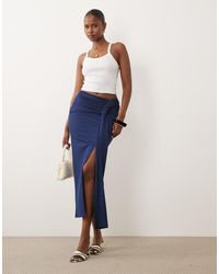 ASOS - Gathered Sarong Style Maxi Skirt - Lyst