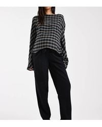 Mama.licious - Pantalones Negros Con Lazada En La Cintura De Tejido Efecto Lino De Mamalicious Maternity - Lyst