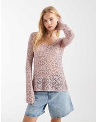 Hollister - Long Sleeve Boho Babydoll Top - Lyst