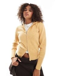 Daisy Street - Zip Through Knit Jumper - Lyst