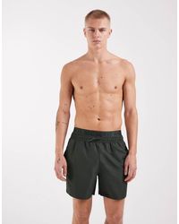 River Island - Swim Shorts With Double Waistband - Lyst