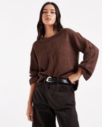 Wednesday's Girl - Wednesdays Girl Cable Knit Jumper - Lyst