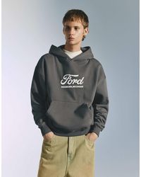 Pull&Bear - Sweat à capuche avec inscription « ford » - Lyst