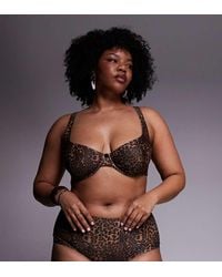 ASOS - Asos Design Curve Kitty High Waisted Bikini Shorts - Lyst