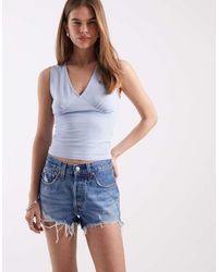 Levi's - 501 Original Mid Shorts With Raw Hem - Lyst