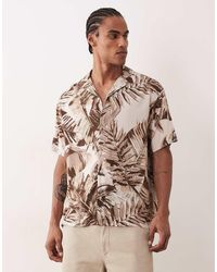 Jack & Jones - Jeff Short Sleeve Shirt With Palm Tree Print - Lyst
