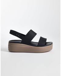 Crocs™ - Brooklyn Low Wedge Sandals - Lyst