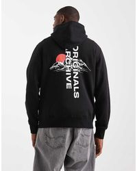 Jack & Jones - Hoodie With Mountain Back Graphic - Lyst