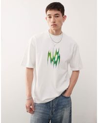 Weekday - Relaxed Fit T-shirt With Graphic Front And Back Print - Lyst