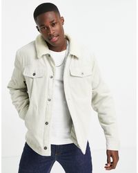topman blue borg denim jacket