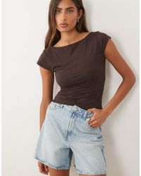 Abercrombie & Fitch - Reversible Scoop Neck Top With Removable Bra - Lyst