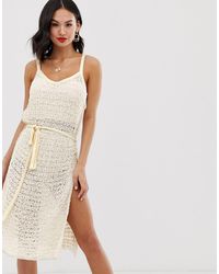 Free People Bottom Of The Sea - Gehaakte Tuniek - Wit