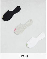 Polo Ralph Lauren - 3 Pack Invisible Socks - Lyst