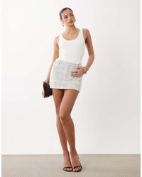 ASOS - Mix And Match Brushed Mini Skort - Lyst