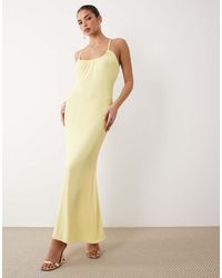 ASOS - Strappy Mesh Cami Style Maxi Dress - Lyst