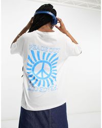 Noisy May - T-shirt oversize à inscription peace out - Lyst