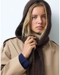 ASOS - Knit Hooded Scarf - Lyst
