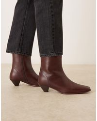 ASOS - – rhodes – ankle boots aus leder - Lyst