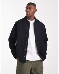 ASOS - Textured Boucle Overshirt - Lyst