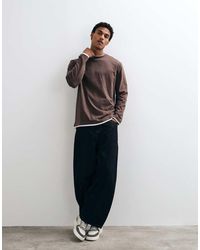 Threadbare - Long Sleeve Cotton Relaxed Fit T-shirt - Lyst