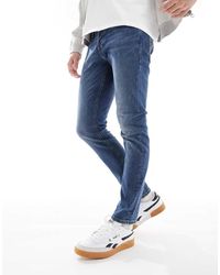 Jack & Jones - Vaqueros Azul Medio De Corte Slim Glenn De Intelligence - Lyst