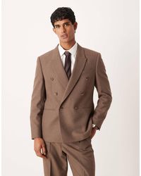 ASOS - – zweireihige regular-fit-anzugjacke - Lyst