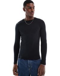 ASOS - Essentials Muscle Fit Long Sleeve T-shirt - Lyst