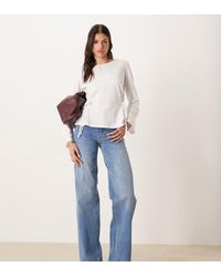 JDY Tall - Felina High Waist Wide Leg Jeans - Lyst