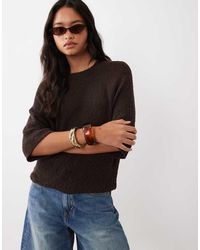ASOS - Crew Neck Slouchy Drop Sleeve T-shirt - Lyst