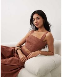 Iisla & Bird - Shirred Cami Top - Lyst