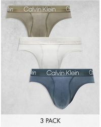 Calvin Klein - – modern structure – 3er-pack baumwoll-unterhosen - Lyst