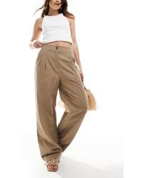 French Connection - – weit geschnittene leinenhose - Lyst