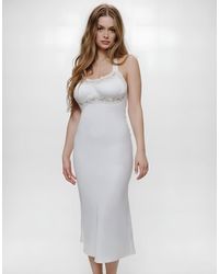 Frankie's Bikinis - Darcy Satin Midi Dress - Lyst