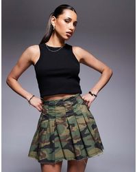 Courtside - Pleated Mini Skirt - Lyst