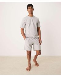Mango - Pijama De Camiseta Y Pantalones Cortos De Punto Liso De - Lyst