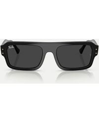 Ray-Ban - Lukas Rectangle Polarised Sunglasses With Lens - Lyst