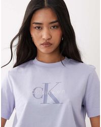 Calvin Klein - Monologo Boxy Fit T-shirt - Lyst