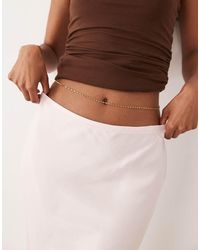 ASOS - Waterproof Stainless Steel Belly Chain - Lyst