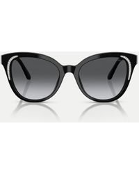 Swarovski - Butterfly Sunglasses With Polarised Lens - Lyst