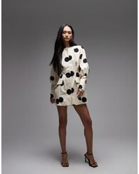ASOS - Button Down Blazer Structured Mini Dress - Lyst