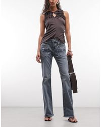 TRUE RELIGION - Becca Retro Pocket Flare Jean - Lyst