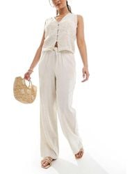 ONLY - Broek Van Linnen - Lyst